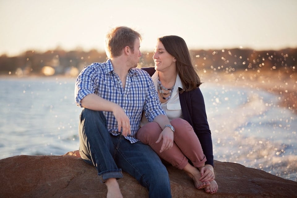 An image form Lawrence & Julia's Harkness Memorial Park engagement session
