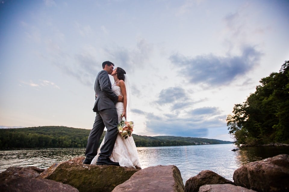 An image from Josh & Kim's St Clements Castle Marina wedding.