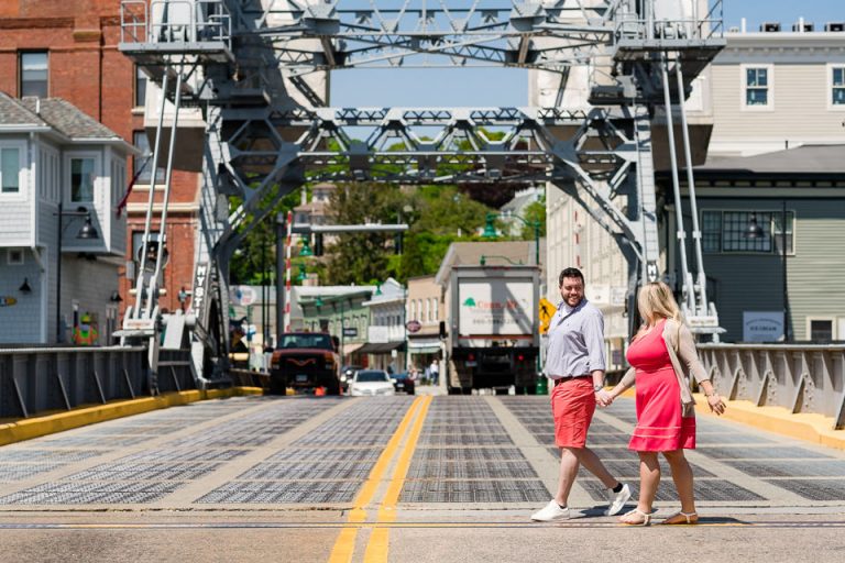 Downtown Mystic Engagement Session